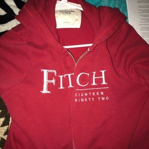 Red Abercrombie&Fitch hoodie